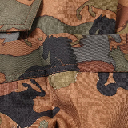 Hermes Skirt Brown Multicolor Silk 07-7300