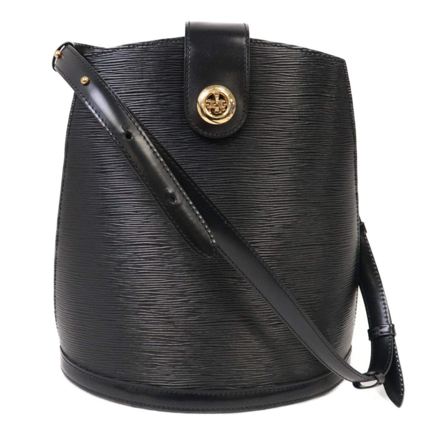 Louis Vuitton Epi Cluny Gold Shoulder Bag Black Black Shoulder Bag M 52252