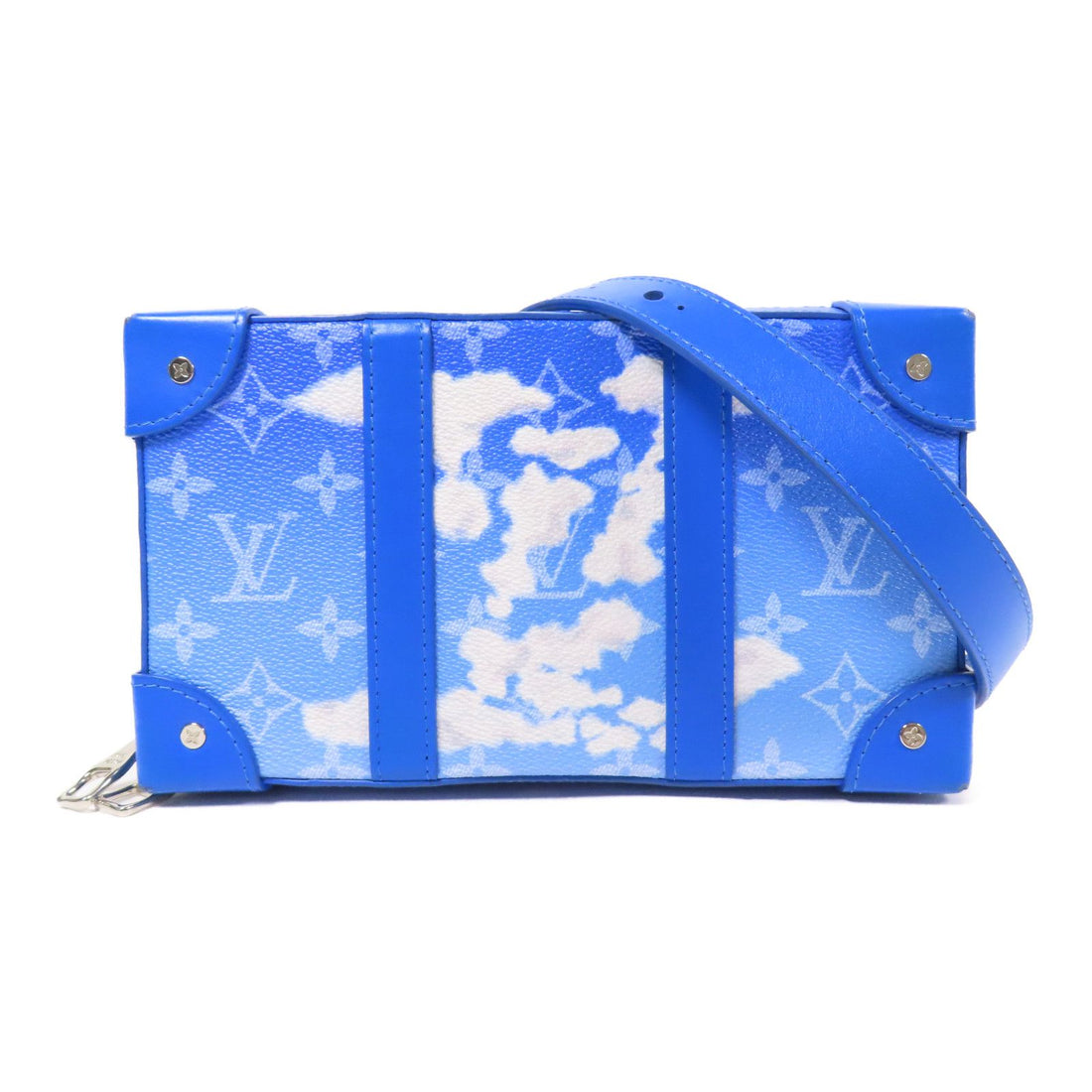 Louis Vuitton Monogram Clouds Soft Trunk Wallet Blue Shoulder Bag M 45432