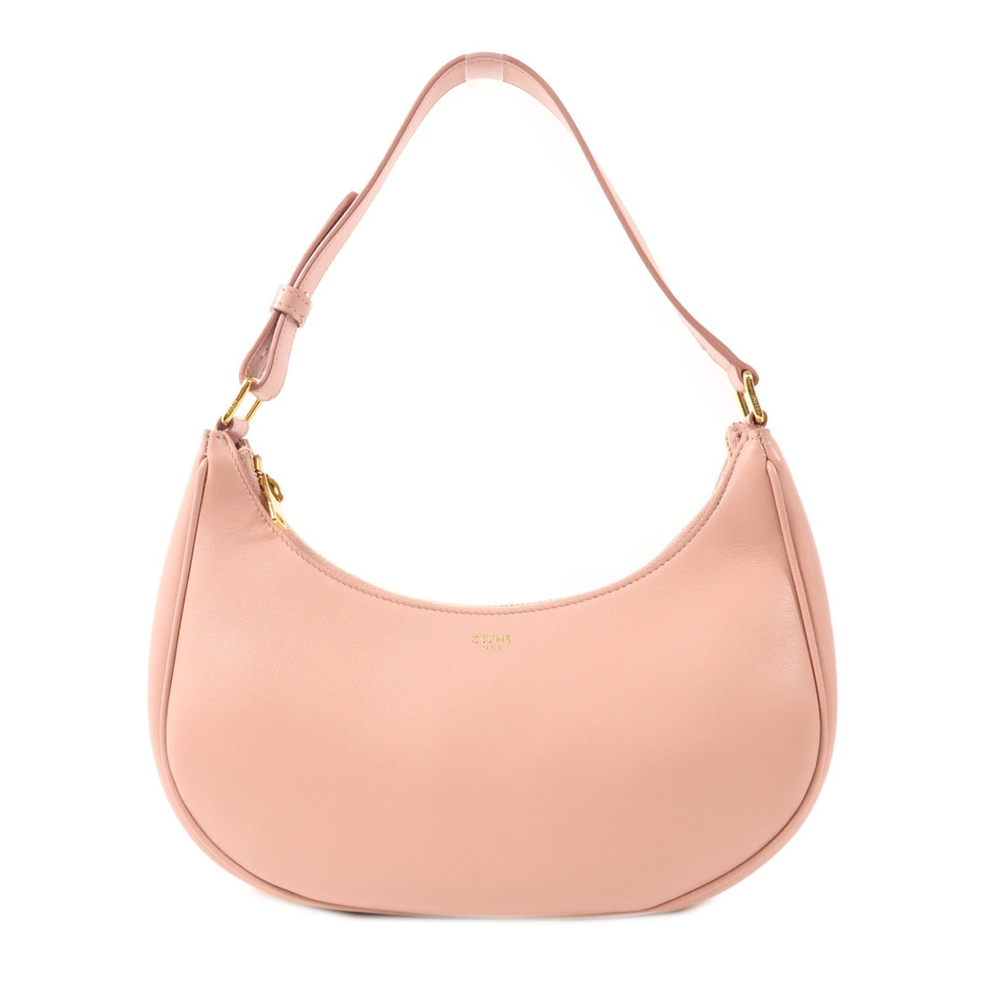 Celine Cowhide Leather Ava Golden Shoulder Bag Pink Calfskin (cowhide) S-ga-5210