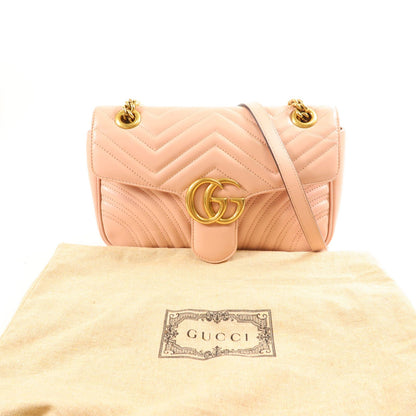 Gucci Small GG Marmont Flap Bag, Matelasse Chevron