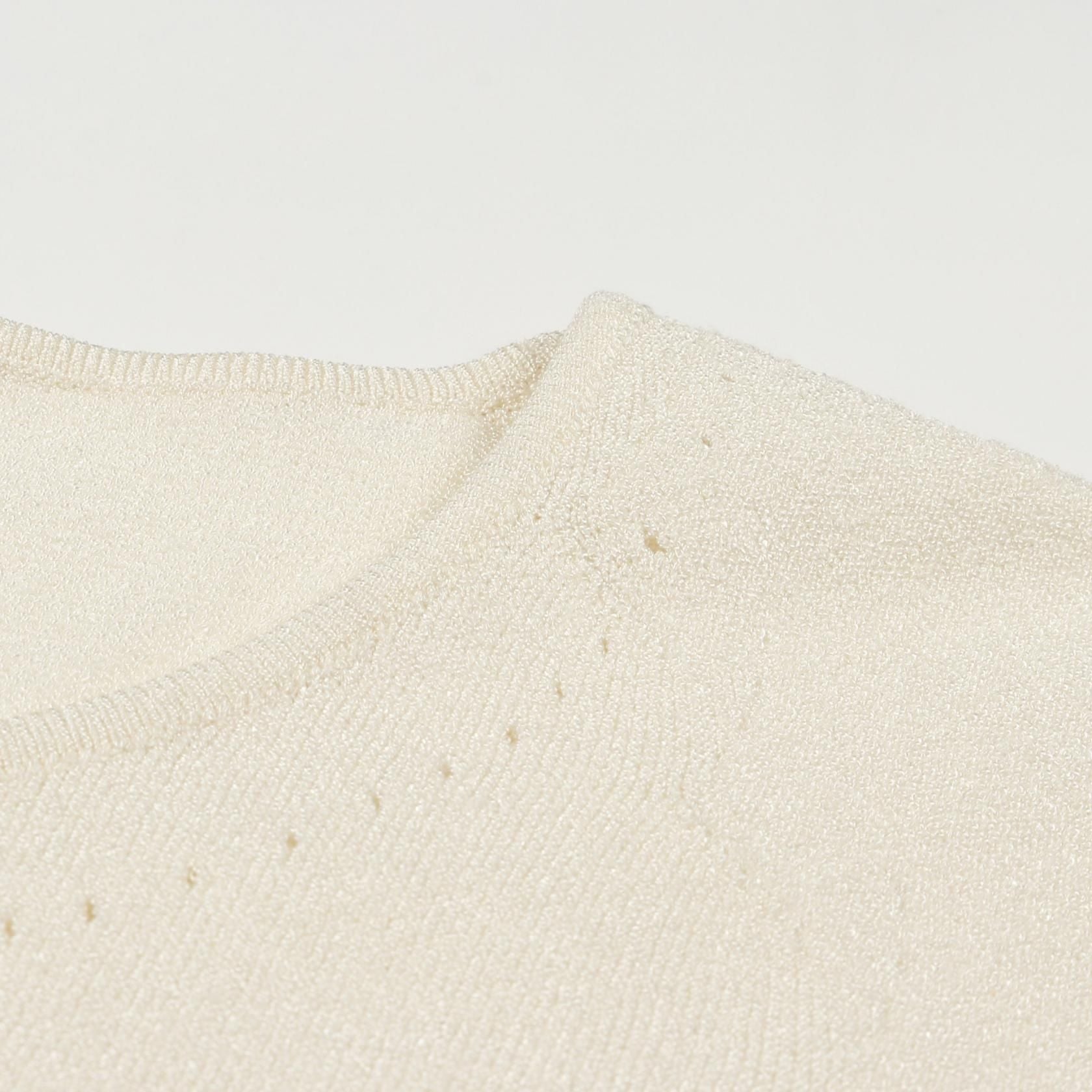 Chanel White Coco Mark Knit Rayon P 21350v 01291