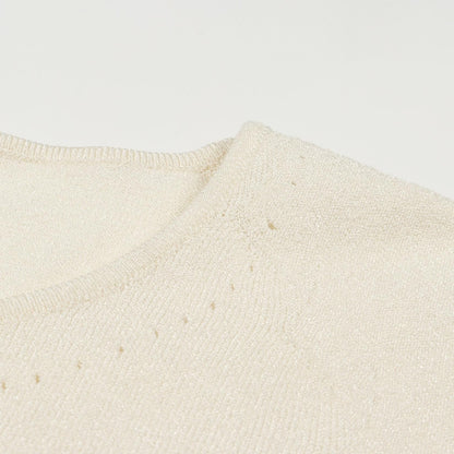 Chanel White Coco Mark Knit Rayon P 21350v 01291