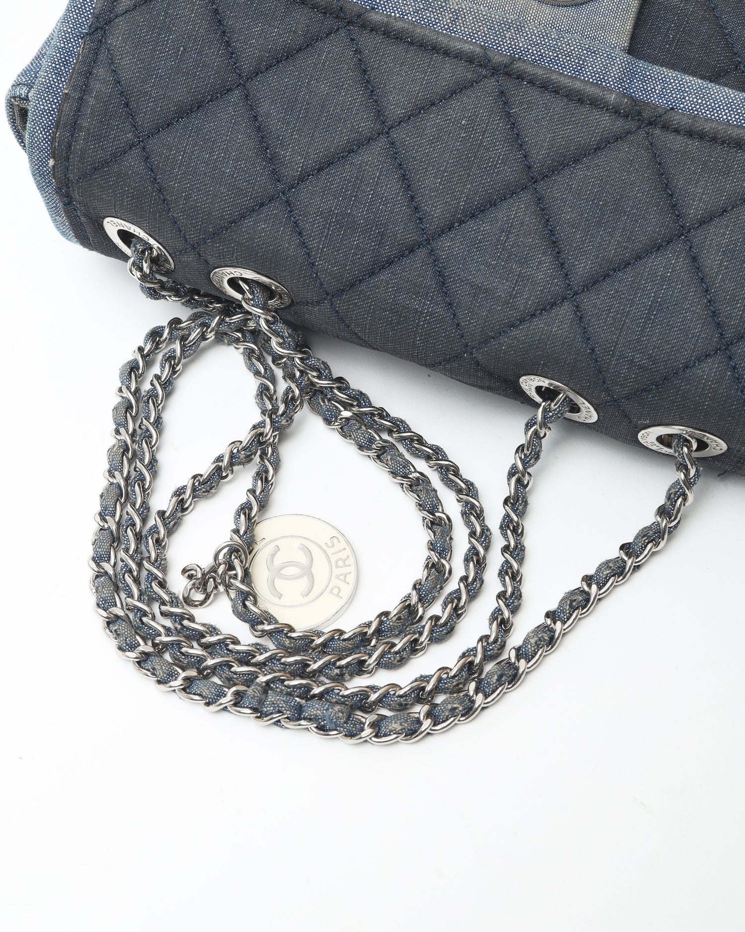 Chanel Small Classic Denim Medallion Flap Bag