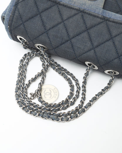 Chanel Small Classic Denim Medallion Flap Bag