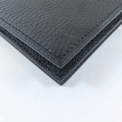 Gucci Textured Calfskin Medium Betty Chain Wallet Black