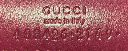 Gucci GG Marmont Chain Flap Bag Embroidered Matelasse Velvet Mini