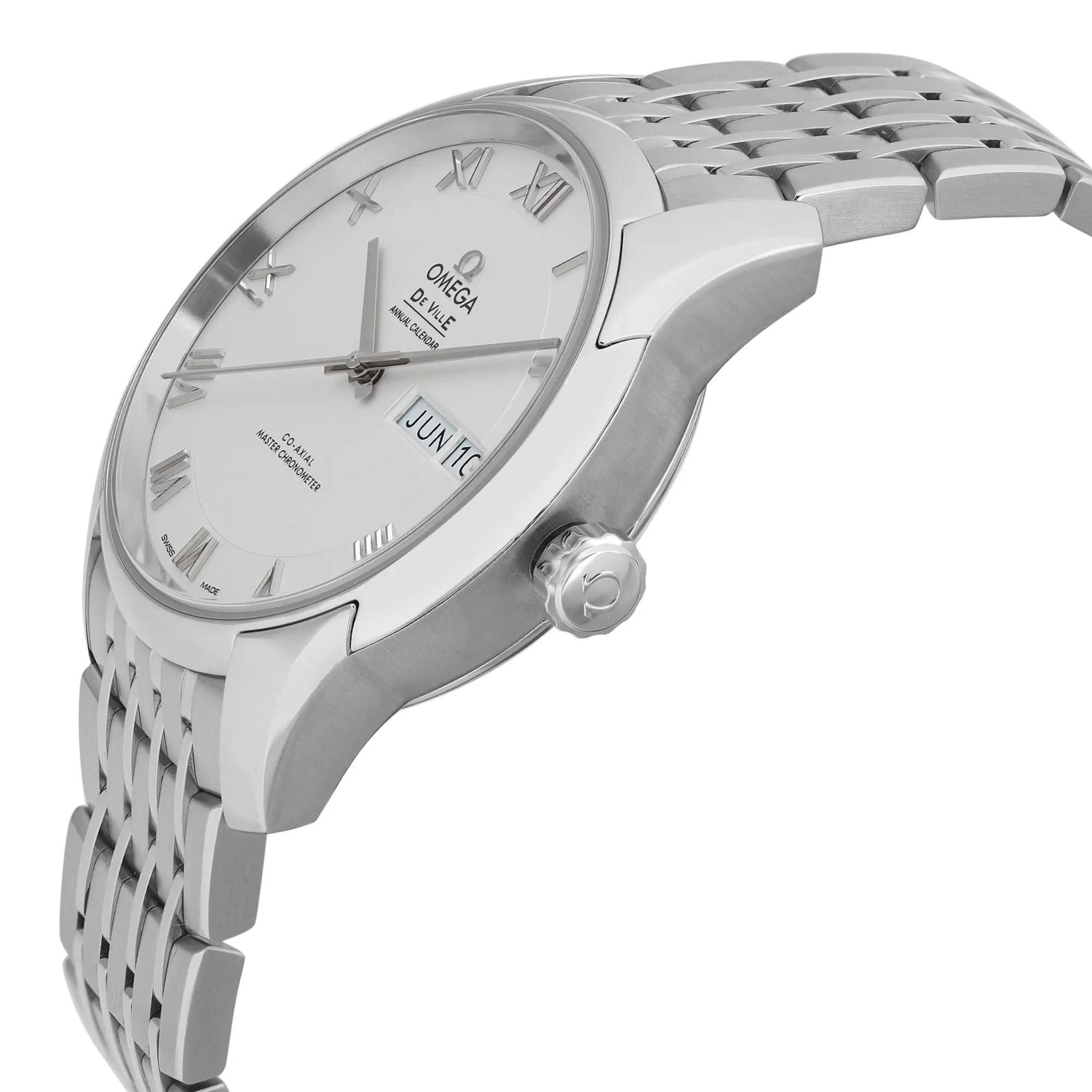 Omega De Ville Hour Vision 41mm Steel White Dial Men Watch 433.10.41.22.02.001