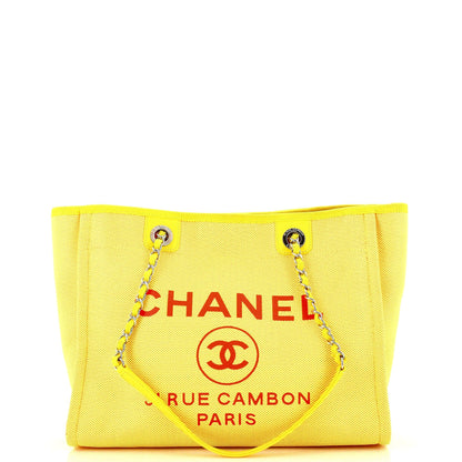 Chanel Deauville Tote Mixed Fibers Small