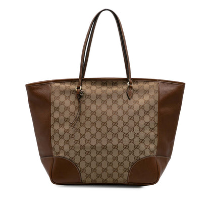 Gucci GG Canvas Bree Tote Brown