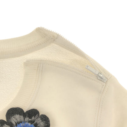 Chanel Crew Neck Sweatshirt White Cotton 34
