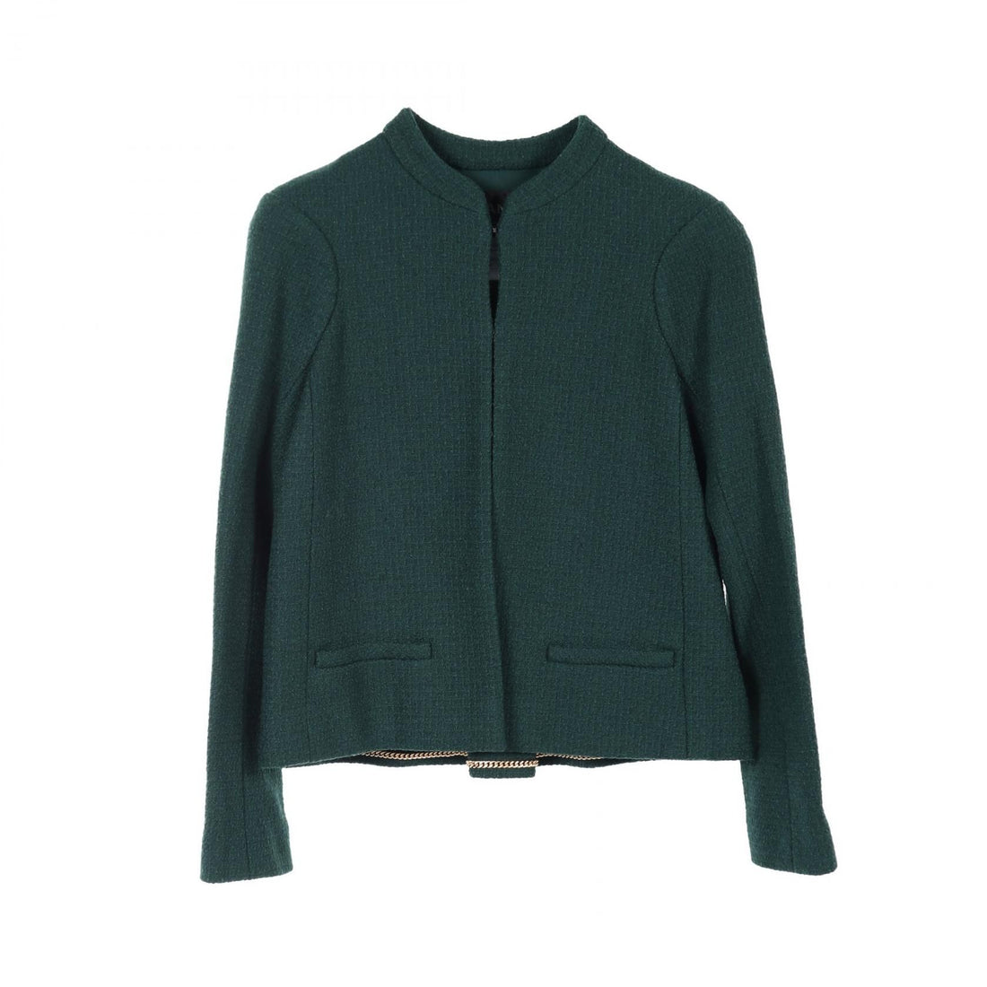 Chanel Green Coco Mark Button Other Jackets Wool P 51896v 38682