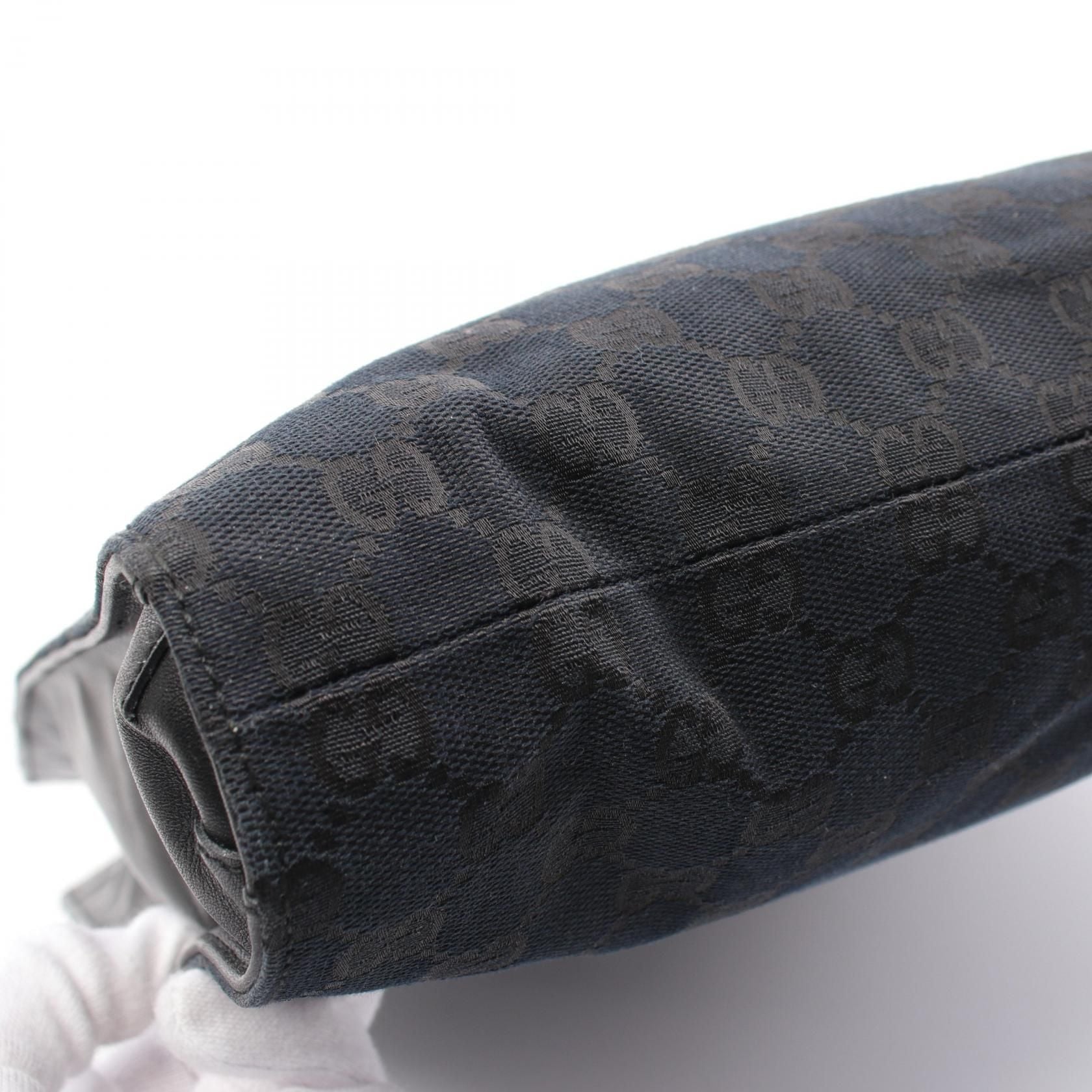 Gucci Gg Canvas Tote Bag Black Canvas 002 1100