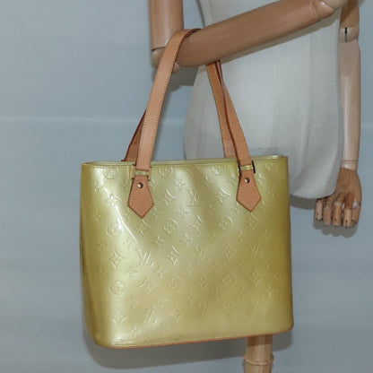 Louis Vuitton Vernis Houston Hand Bag Beige M 91004 Lv Auth