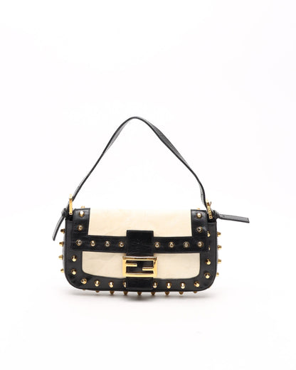 Fendi Studded Medium Baguette Bag