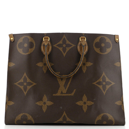 Louis Vuitton Onthego Tote Reverse Monogram Giant Gm