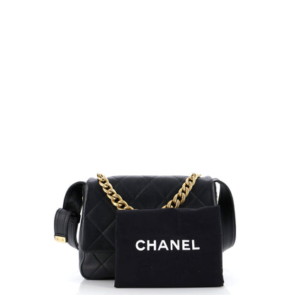 Chanel Chain Handle Flap Bag Quilted Calfskin