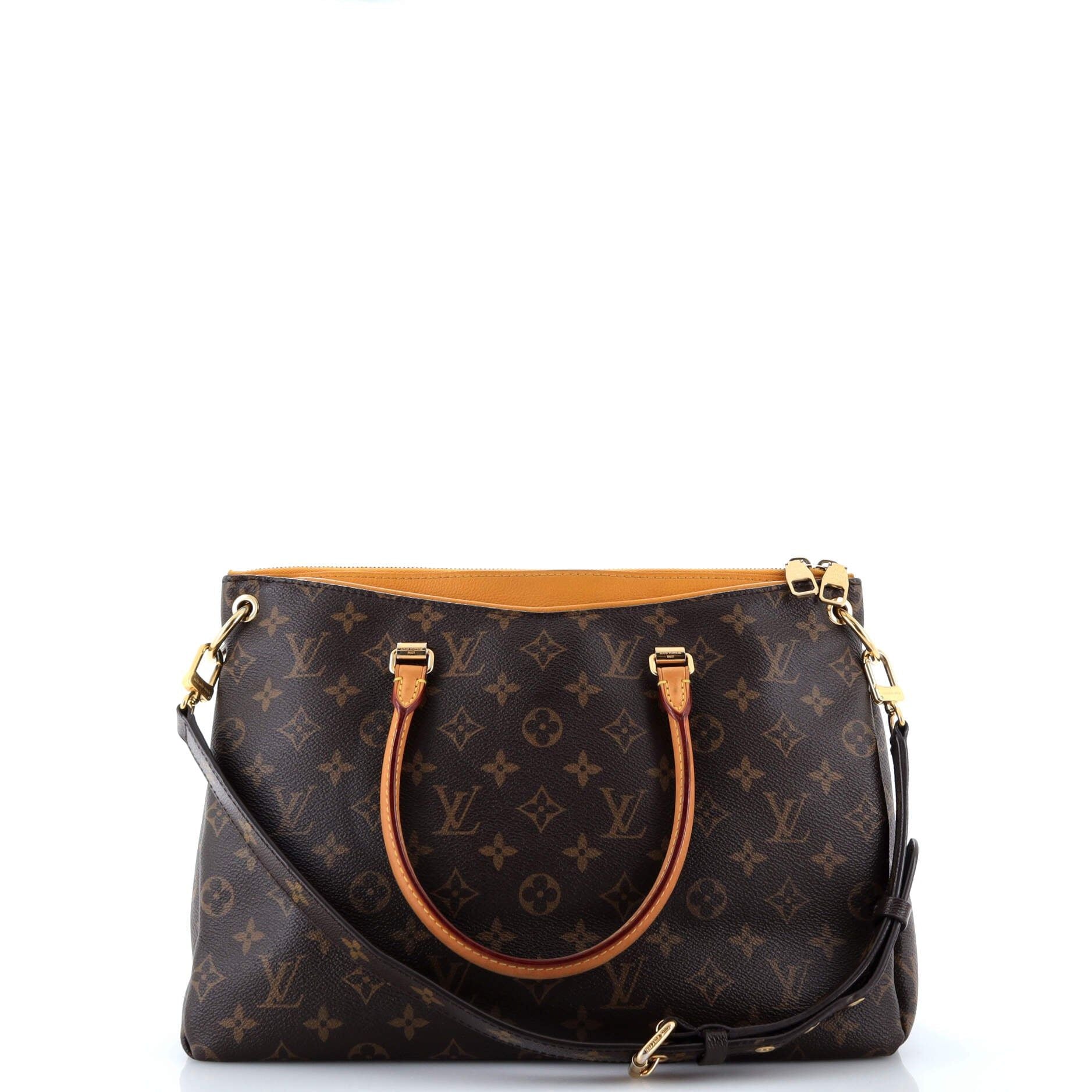Louis Vuitton Pallas Tote Monogram Canvas With Leather