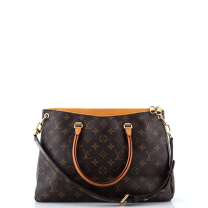 Louis Vuitton Pallas Tote Monogram Canvas With Leather