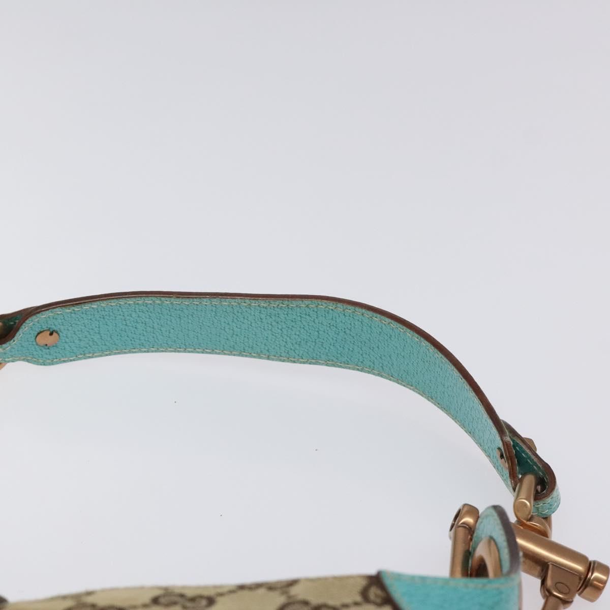 Gucci Jackie Gg Canvas Shoulder Bag Beige 120888 Auth