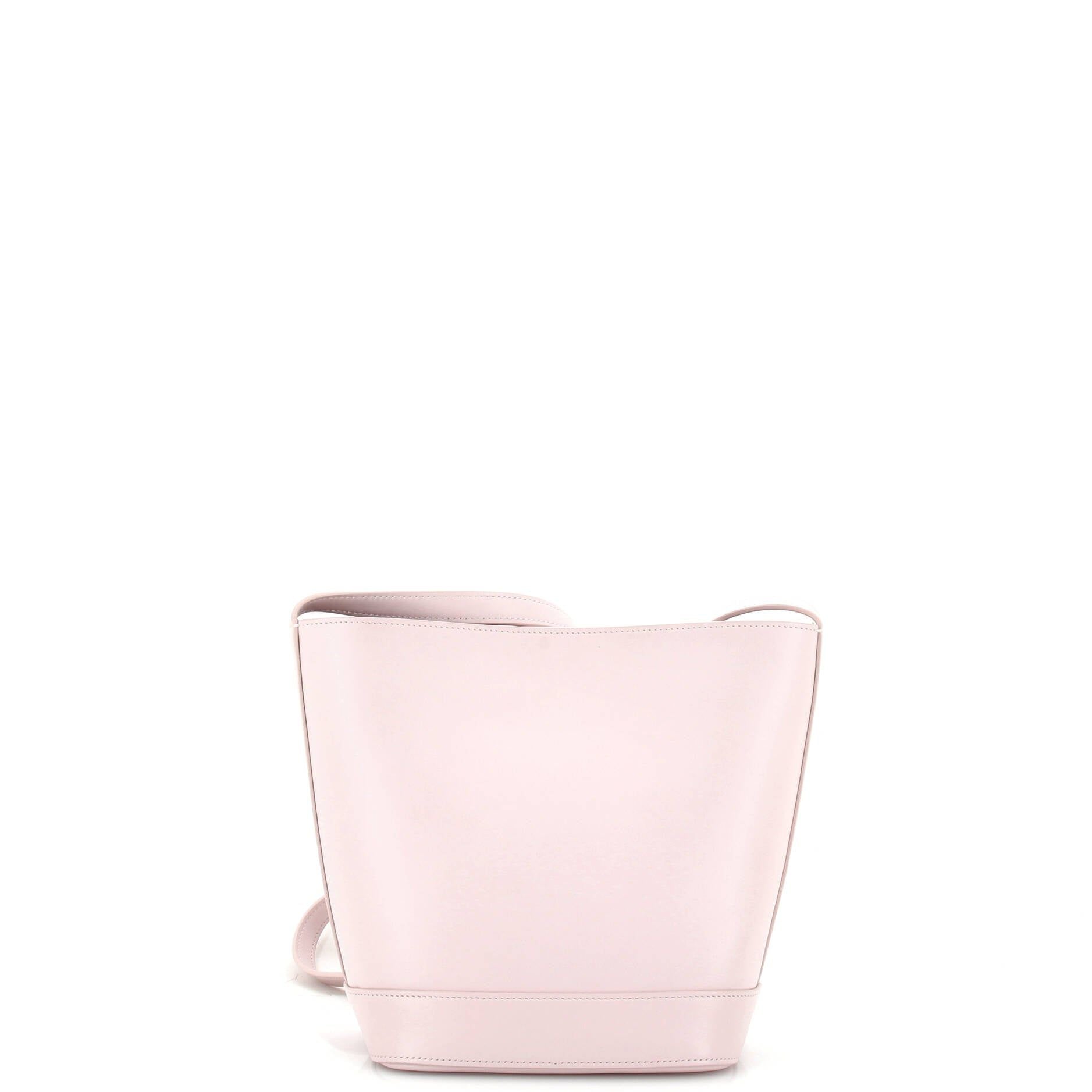 Celine Cuir Triomphe Bucket Bag Leather Small