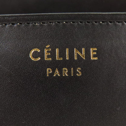 Celine Cowhide Leather Micro Luggage Kinsaku Handmade Bag Black Beige Black/brown/beige Calfskin (cowhide)