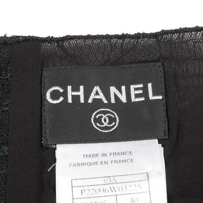 Chanel Black Race Camisole Silk P 22096w 03225