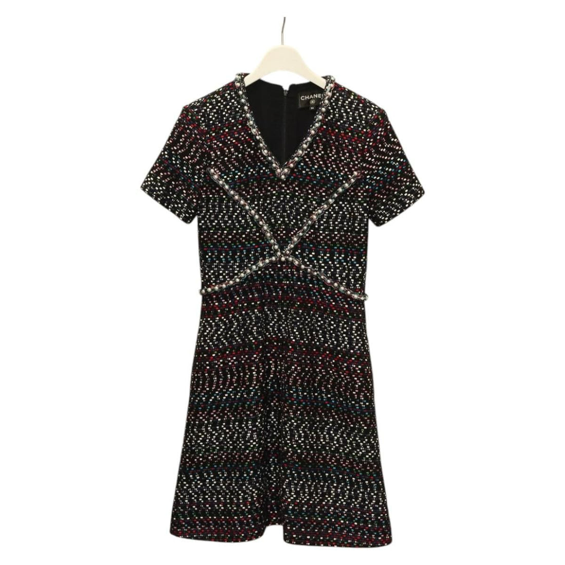 Chanel One Piece Tweed Navy Cc Auth