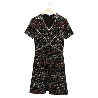 Chanel One Piece Tweed Navy Cc Auth