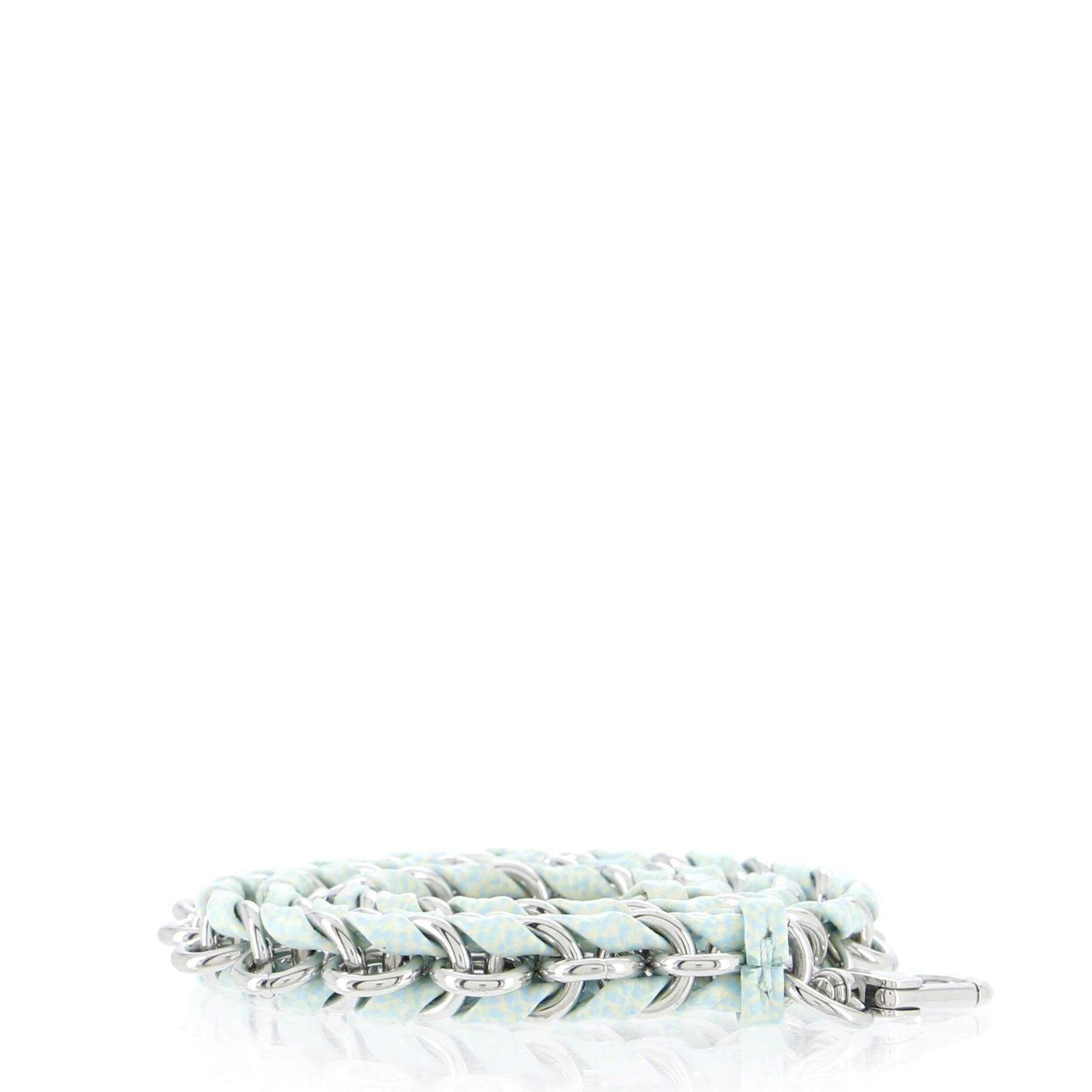 Louis Vuitton Multi Pochette Accessoires Woven Chain Strap Leather And Metal