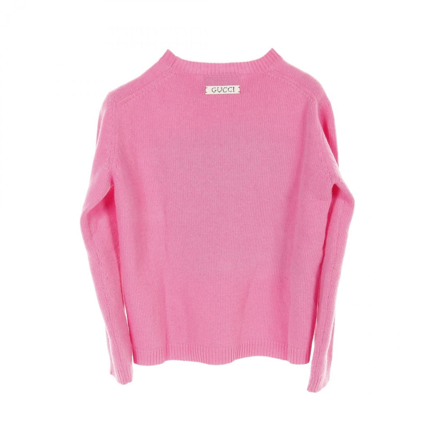 Gucci Disney Donald Duck Knitwear Sweater S 652620 Wool Pink