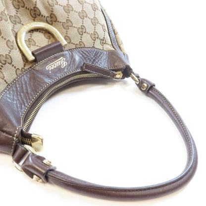 Gucci Canvas Abbey Gold Shoulder Back Bag Color Shoulder Bag Brown Brown Canvas 190526