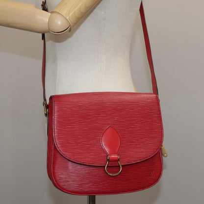 Louis Vuitton Epi Saint Cloud Gm Shoulder Bag Red M 52197 Lv Auth