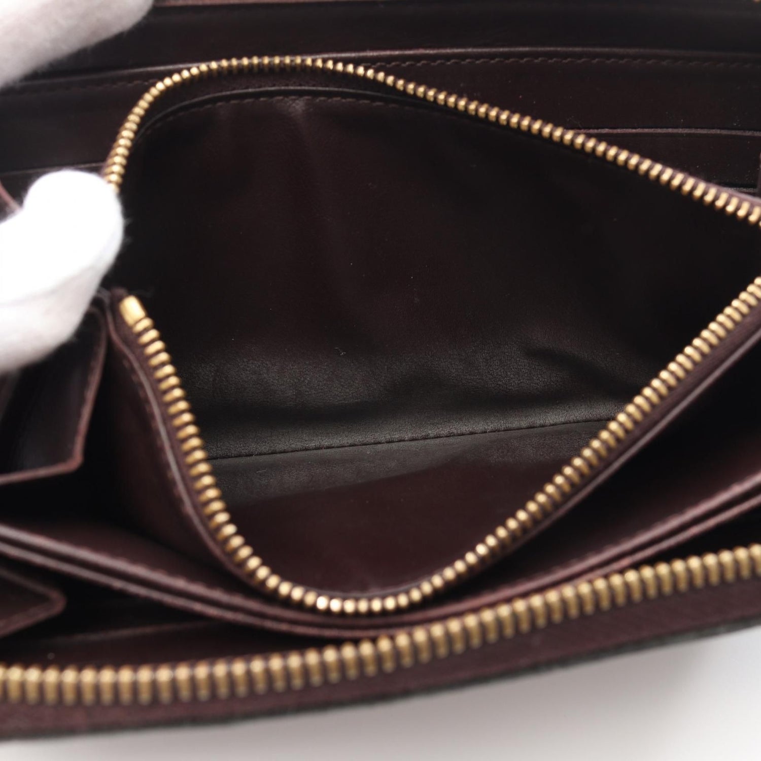 Louis Vuitton Zippy Wallet Amarrant Purple Around Long Wallet M 93522