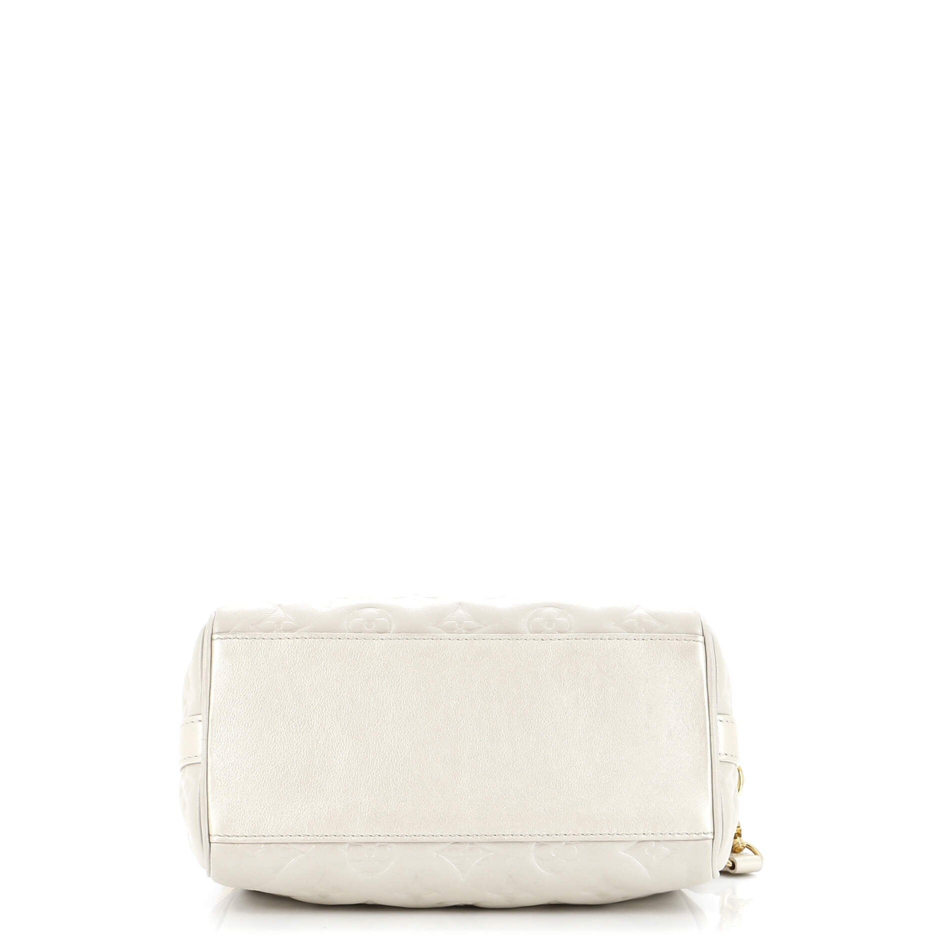 Louis Vuitton Speedy Bandouliere Bag Limited Edition Fall In Love Monogram Embossed Lambskin 22