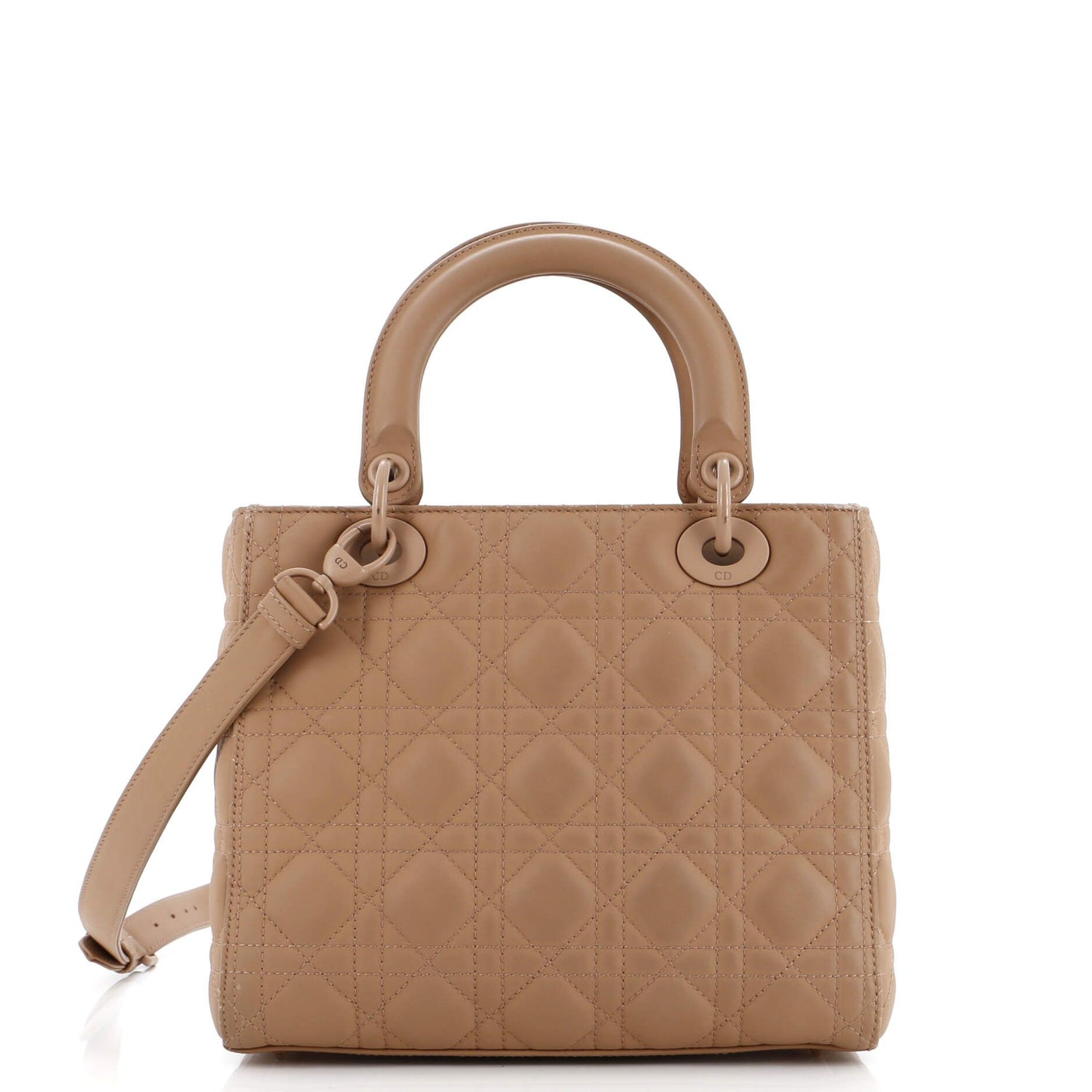 Christian Dior Ultra Matte Supple Lady Dior Bag Cannage Studded Lambskin Medium