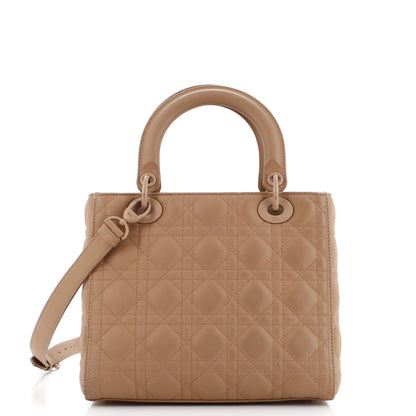 Christian Dior Ultra Matte Supple Lady Dior Bag Cannage Studded Lambskin Medium