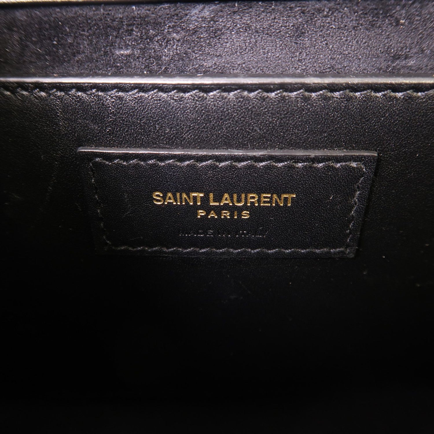 Saint Laurent Cowhide Leather Shoulder Bag Black Calfskin (cowhide) 470428