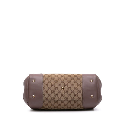 Gucci GG Canvas Mayfair Tote Brown