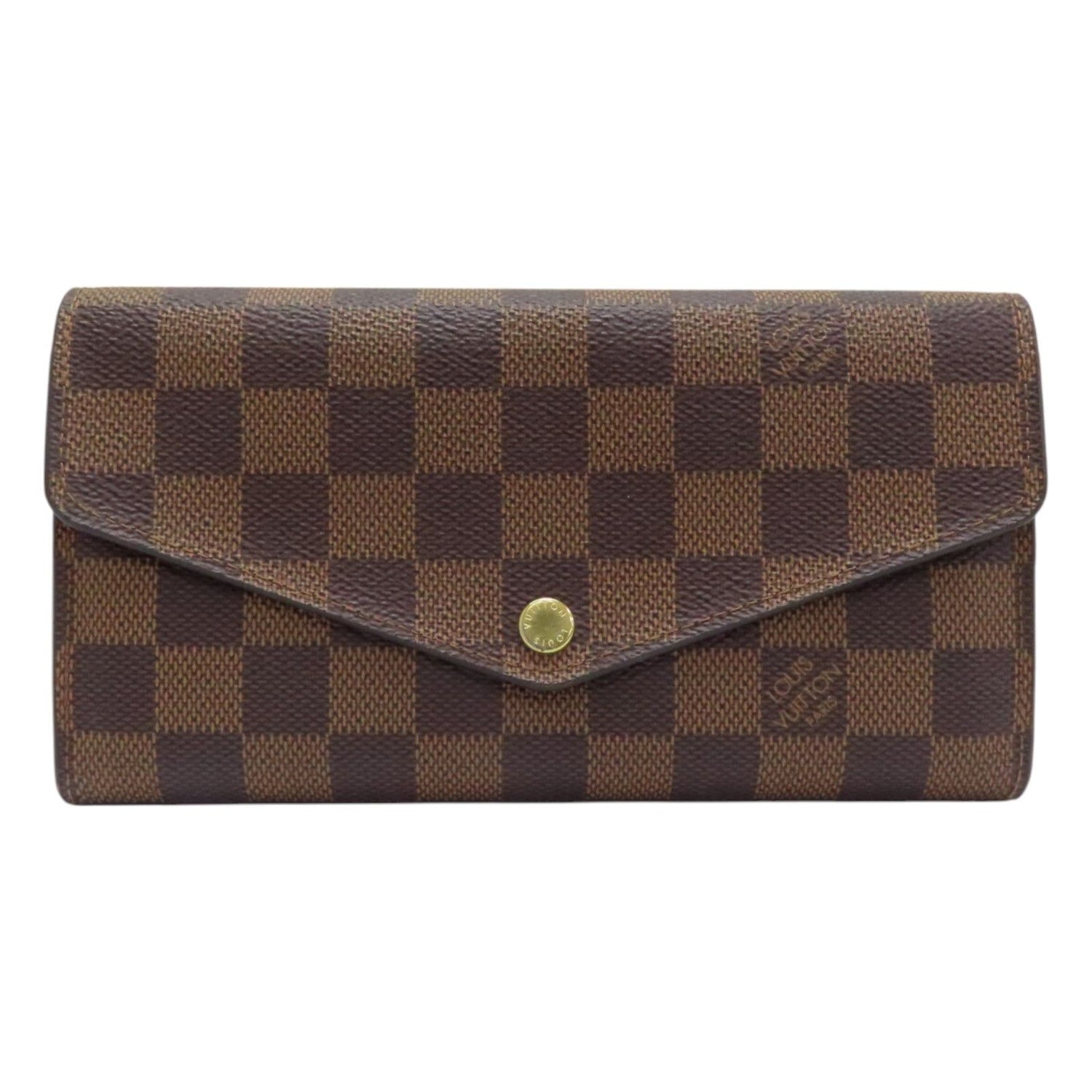 Louis Vuitton Sarah Wallet Damier Ebene Canvas N 63209