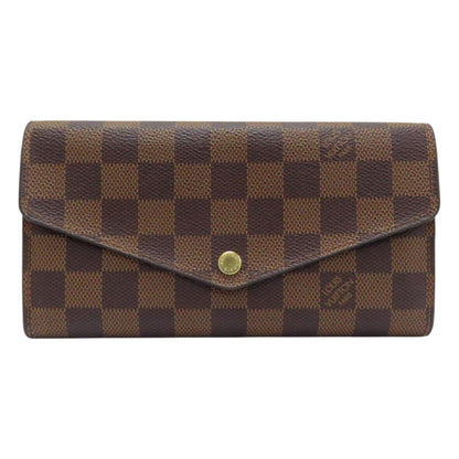 Louis Vuitton Sarah Wallet Damier Ebene Canvas N 63209