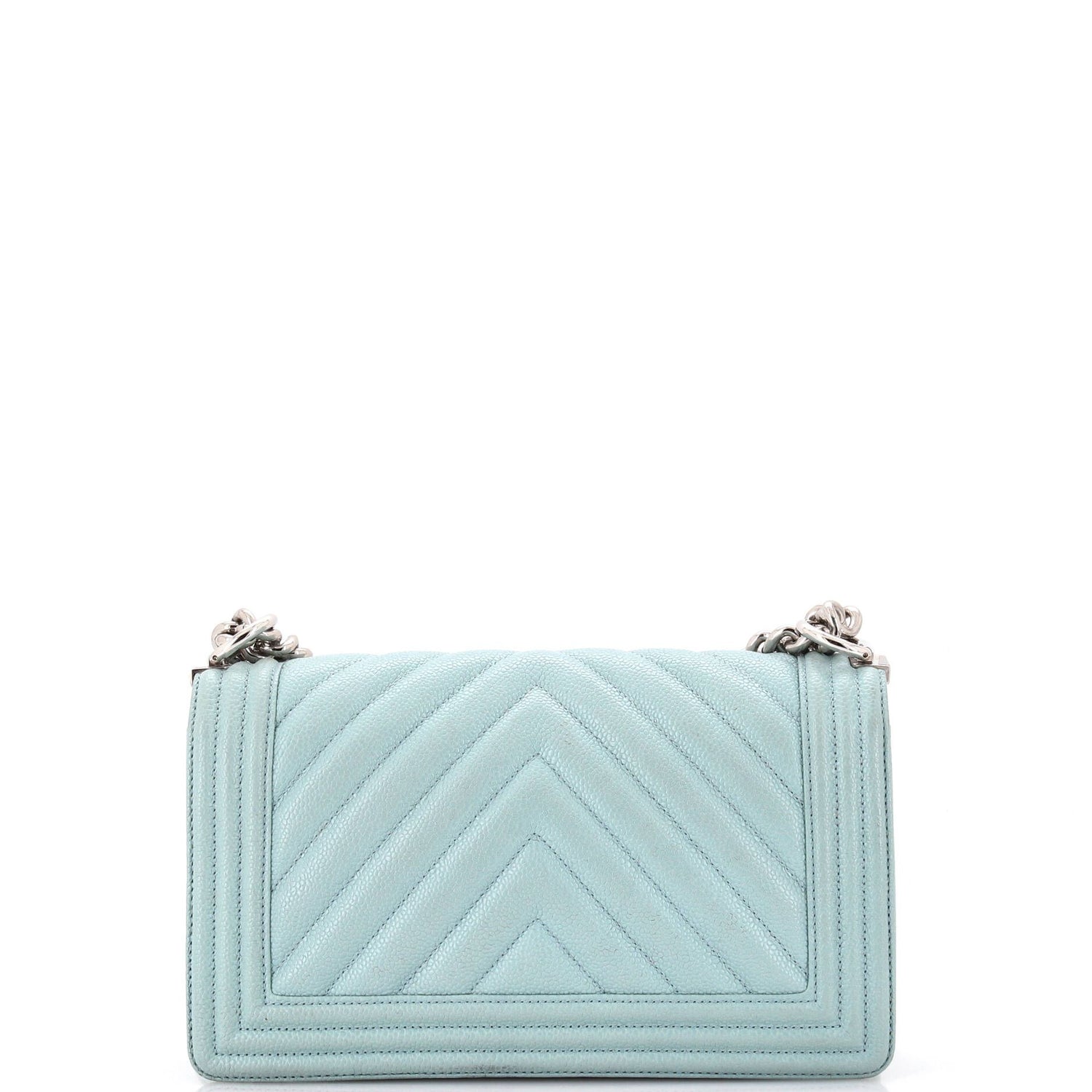 Chanel Boy Flap Bag Chevron Caviar New Medium