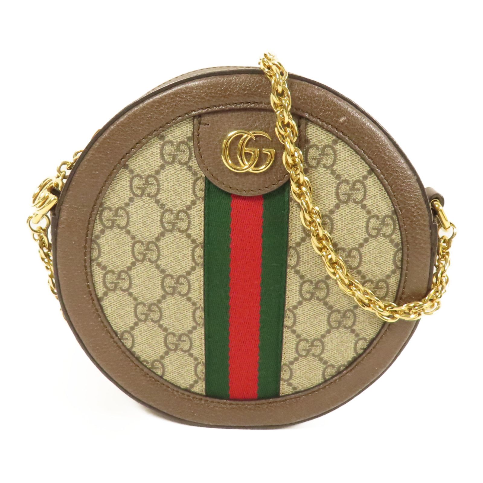 Gucci Mini Ophidia Round Backpack, GG Supreme