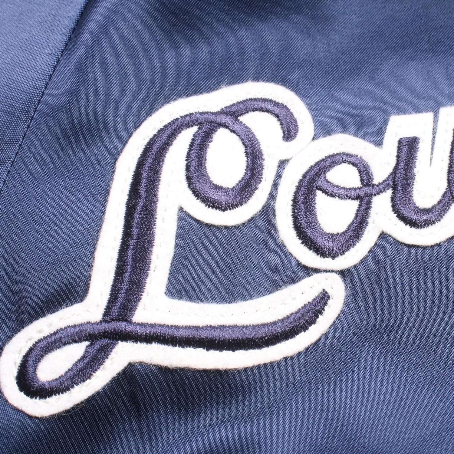 Louis Vuitton Back Logo Embroidered Souvenir Jacket Navy Blouson