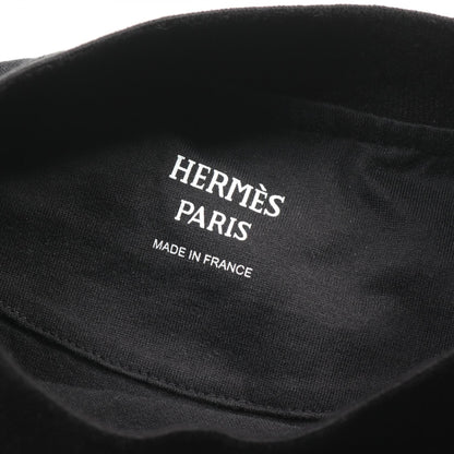 Hermes Promenade Du Matin Short Sleeve T-shirt Black Cotton
