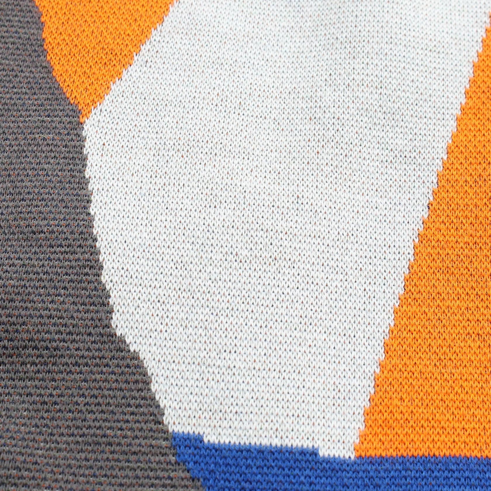 Louis Vuitton Lvm Intarsia Knit Rm 211m Zlw Hkn 15w Cotton Blue Mens L