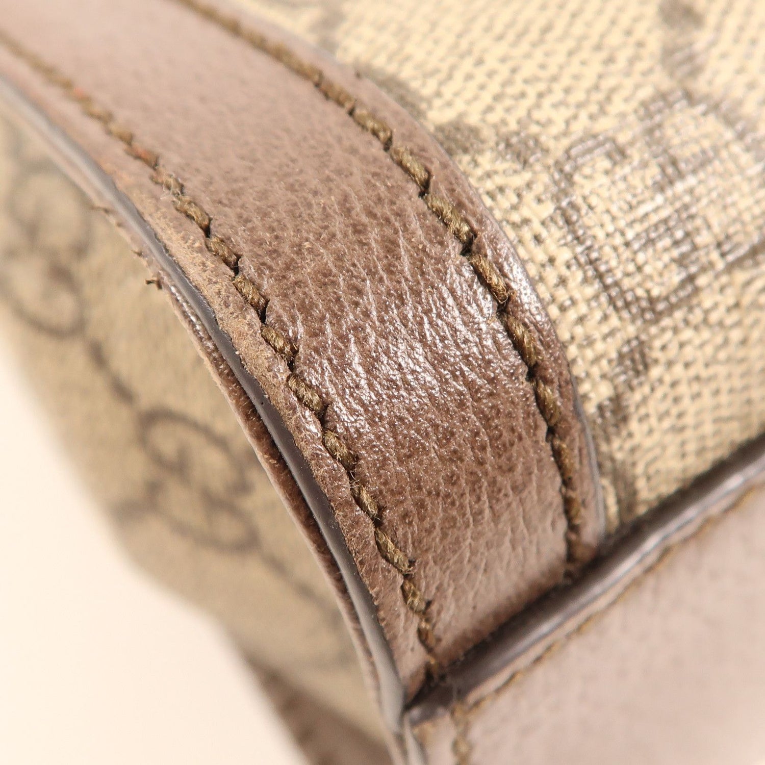 Gucci Layered Canvas Ophidia Small Tote Hand-turned Shoulder And Back Bag 2way Shoulder Bag Brown Pvc Coated Canv