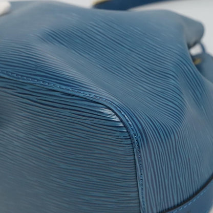 Louis Vuitton Epi Petit Noe Shoulder Bag Blue M 44105 Lv Auth