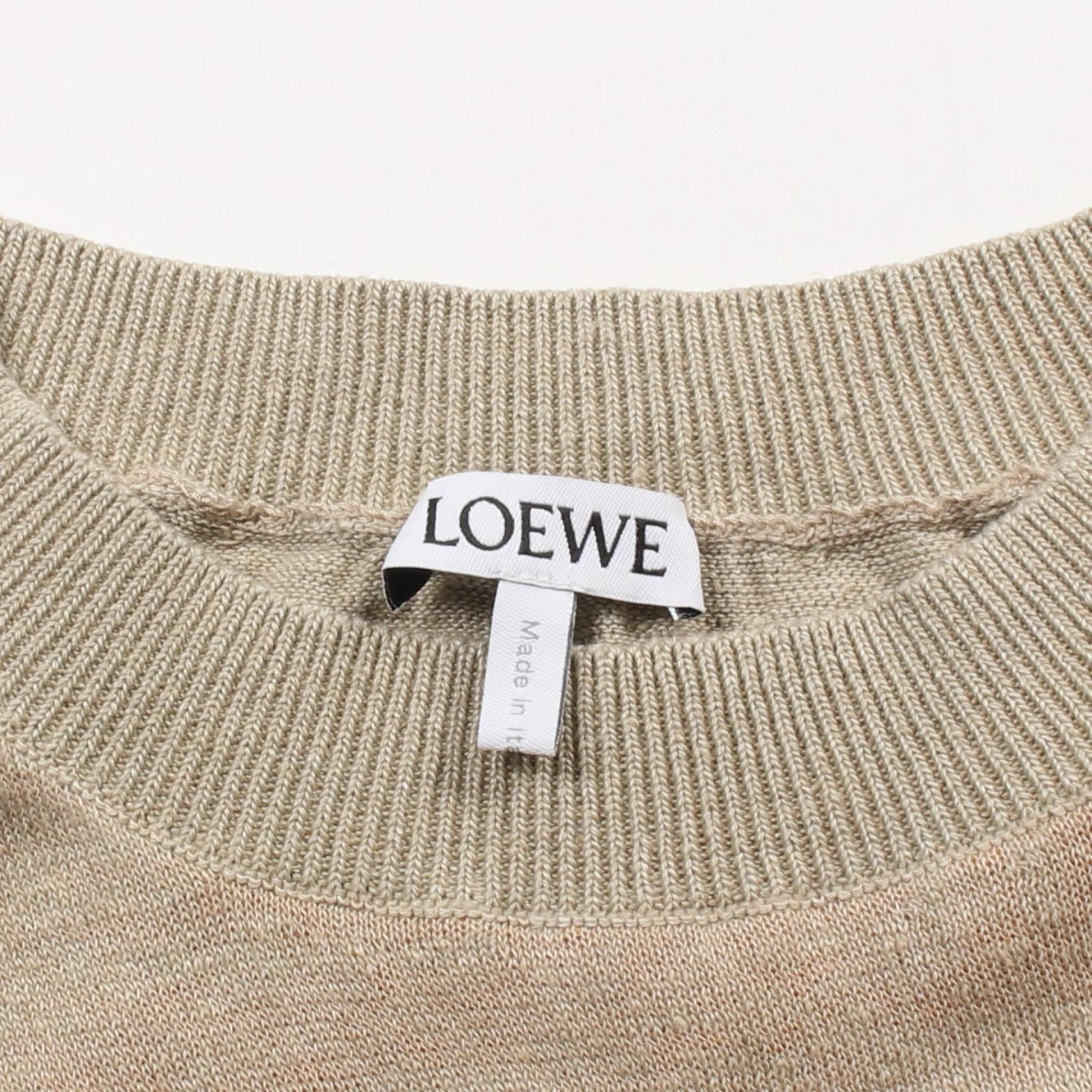 Loewe Knit Beige Multicolor Fabric Cotton S 359y 14k 37