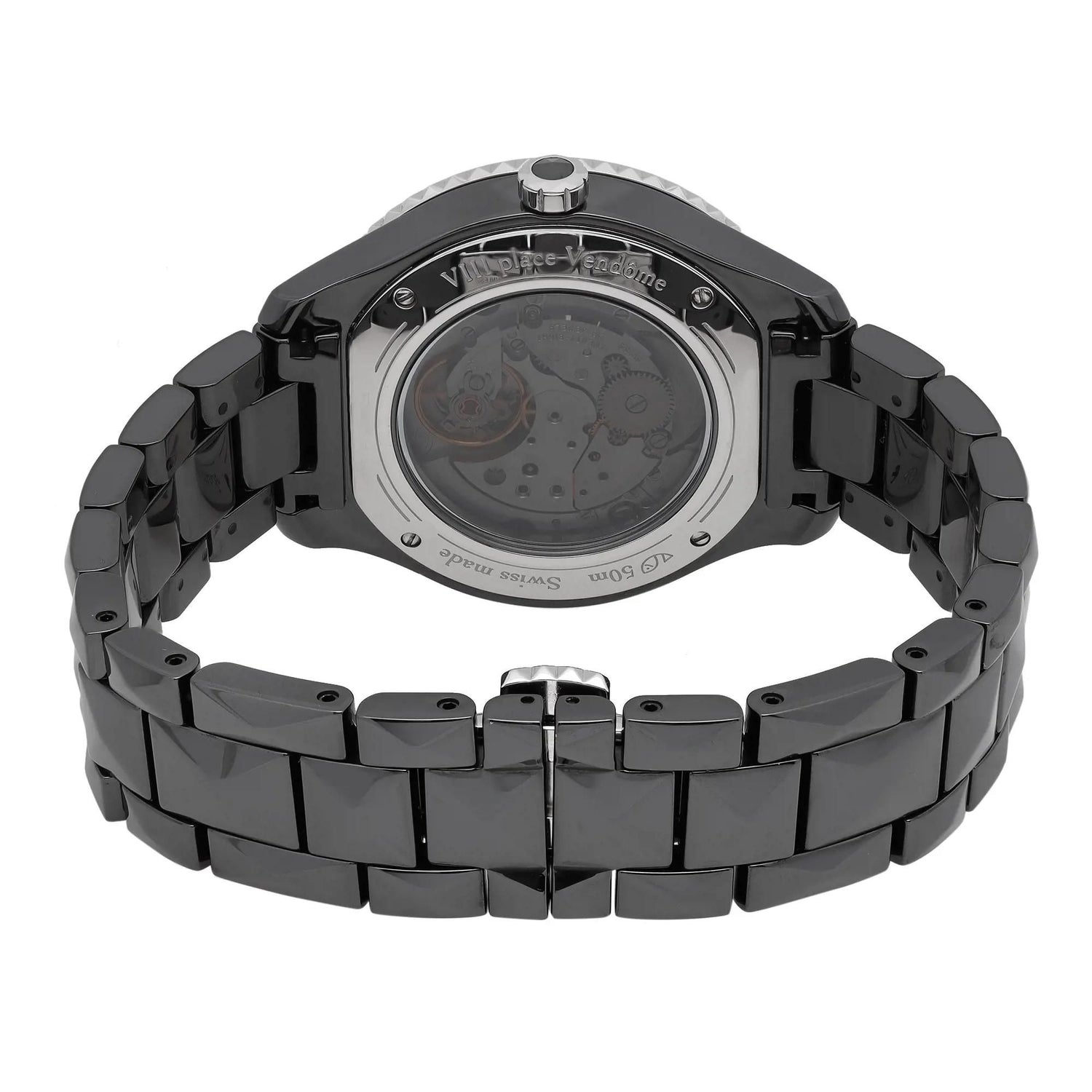 Christian Dior VIII Grand Bal 38mm Ceramic Diamond Black Dial Watch CD124BE3C001